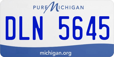 MI license plate DLN5645