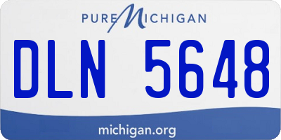 MI license plate DLN5648