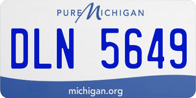 MI license plate DLN5649