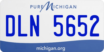 MI license plate DLN5652