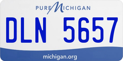 MI license plate DLN5657