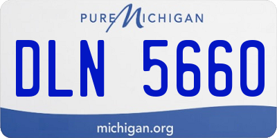 MI license plate DLN5660