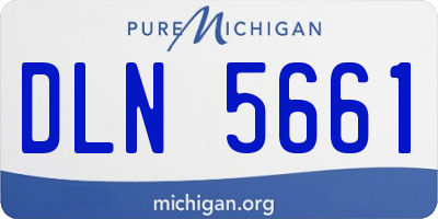 MI license plate DLN5661