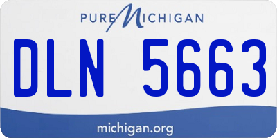 MI license plate DLN5663