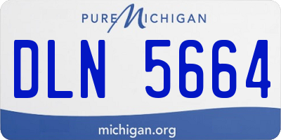 MI license plate DLN5664