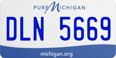 MI license plate DLN5669