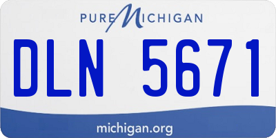 MI license plate DLN5671