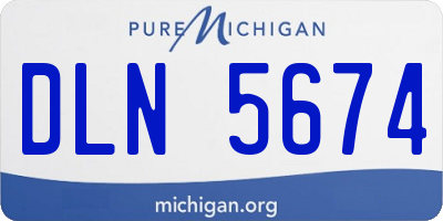 MI license plate DLN5674