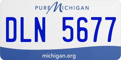 MI license plate DLN5677