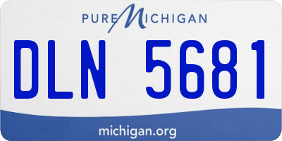 MI license plate DLN5681