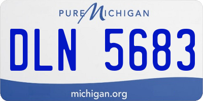 MI license plate DLN5683