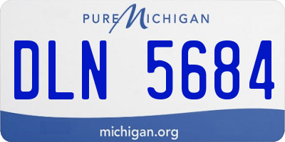 MI license plate DLN5684