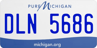 MI license plate DLN5686