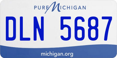 MI license plate DLN5687