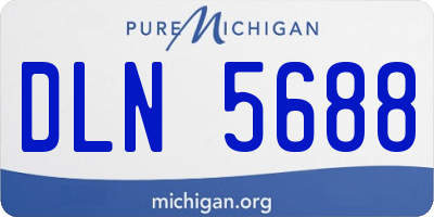 MI license plate DLN5688