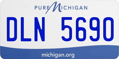 MI license plate DLN5690