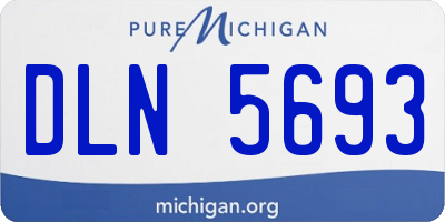 MI license plate DLN5693