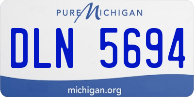 MI license plate DLN5694