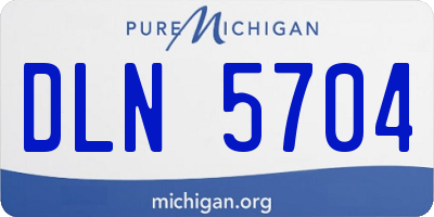 MI license plate DLN5704