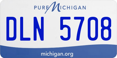 MI license plate DLN5708