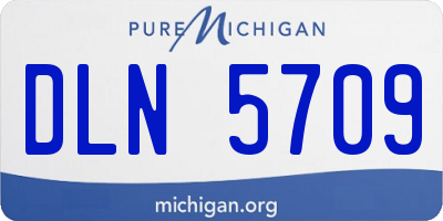 MI license plate DLN5709