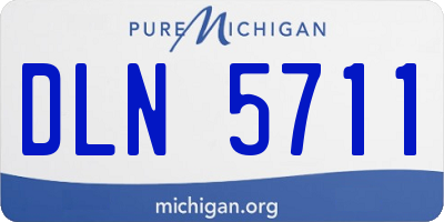 MI license plate DLN5711