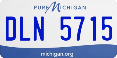 MI license plate DLN5715