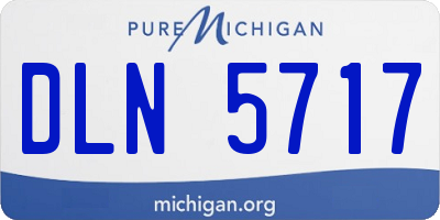 MI license plate DLN5717