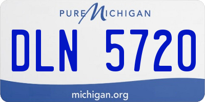 MI license plate DLN5720