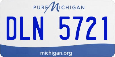 MI license plate DLN5721