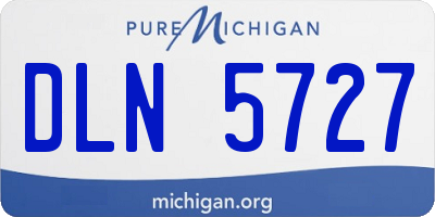 MI license plate DLN5727