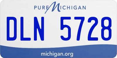 MI license plate DLN5728