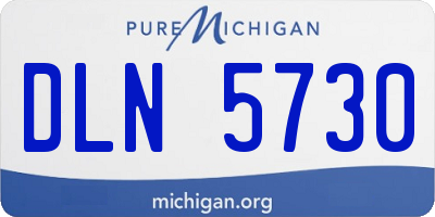 MI license plate DLN5730