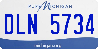 MI license plate DLN5734