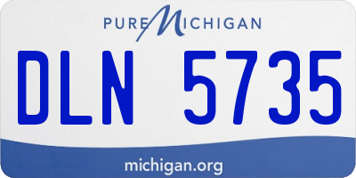 MI license plate DLN5735