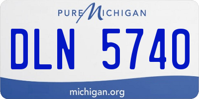 MI license plate DLN5740