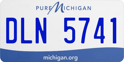 MI license plate DLN5741