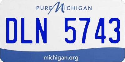 MI license plate DLN5743
