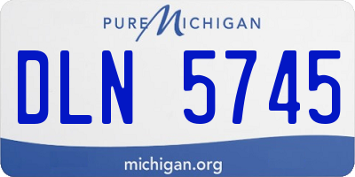 MI license plate DLN5745