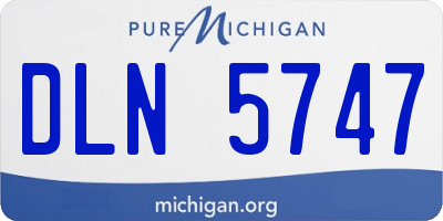 MI license plate DLN5747