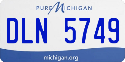 MI license plate DLN5749