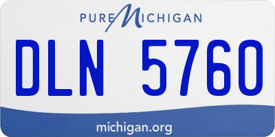 MI license plate DLN5760