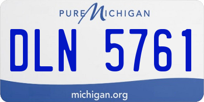 MI license plate DLN5761