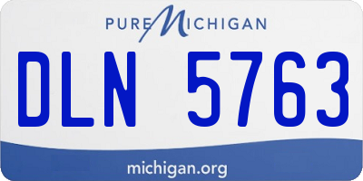 MI license plate DLN5763