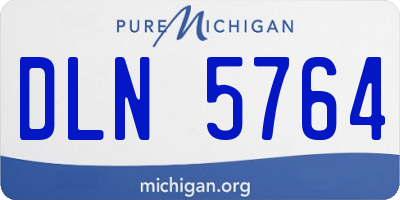 MI license plate DLN5764