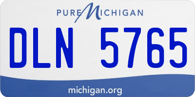 MI license plate DLN5765