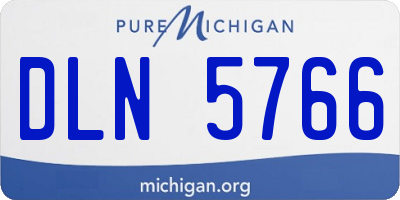 MI license plate DLN5766