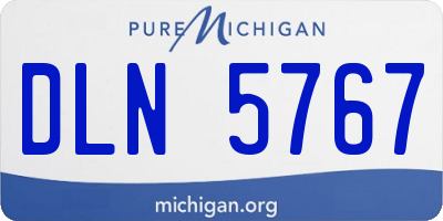 MI license plate DLN5767