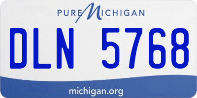 MI license plate DLN5768