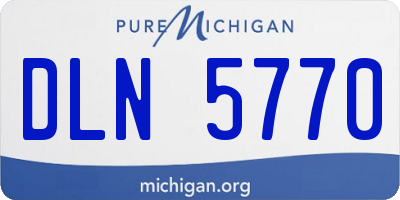 MI license plate DLN5770